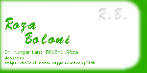 roza boloni business card