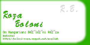 roza boloni business card